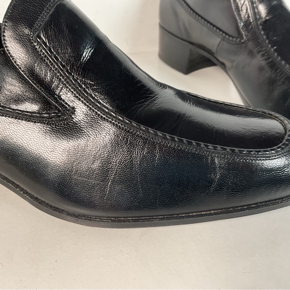Vintage Florsheim Designer Collection | Apron Toe Loafers | 1970s | Black | 12 B main image 7